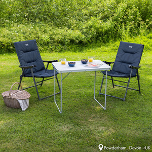 Marble Effect Folding Camping Table - Grey by Trail