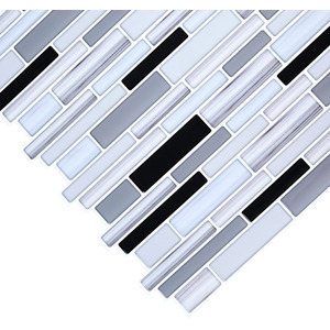 10Pcs Marble Effect Tile Stickers by Livingandhome