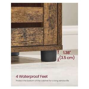 VASAGLE Tall Bathroom Storage Cabinet - Bronze by VASAGLE