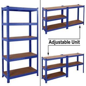 Heavy Duty Steel 5 Tier Racking - Blue by House Of Home