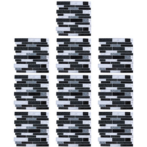 10Pcs Marble Effect Tile Stickers by Livingandhome