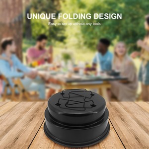 Portable BBQ Grill Small Barbecue - Black