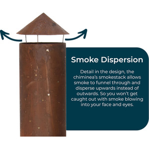 JSH Outdoor Fire Chiminea - Rust