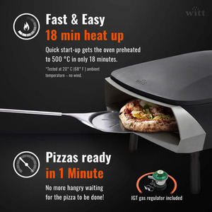 Witt Fermo Pizza Oven - Black / Metal Aluminium Forged aluminium by Witt