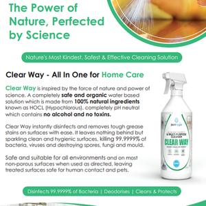 Natural All In One Disinfect and Multi Purpose Cleaner - Clear by Pure Hygie