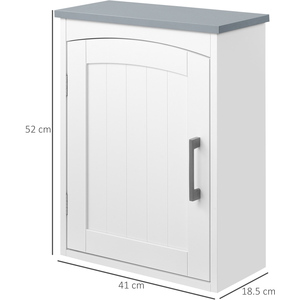 kleankin Bathroom Wall Cabinet with Adjustable Shelf by kleankin