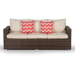 Giardino Sydney Rattan 2 Seater Loveseat Sofa - Brown by Giardino