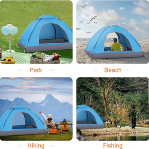 Portable Pop-Up Outdoor Camping Tent - Blue