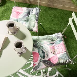 Tropical Outdoor Garden Seat Pads - Green by OHS