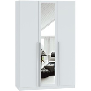 Echo 3 Door Mirrored Wardrobe - White