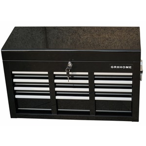 Metal Portable Tool Chest 6 Drawers Lockable Box with Handle - Black by Gr8 Home