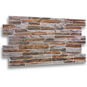 3D Wall Panels (96x48 cm) PVC Cladding Panel Mix Sandstone Effect by NOVECRAFTO