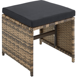 Malaga 641 Rattan Garden Furniture Set with Protective Cover by tectake