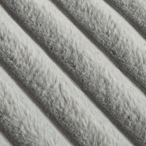 Faux Fur Thick Rib Throw by OHS