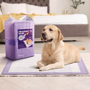 Dog Training Pads Leak Proof Disposable Urinal Pads - Purple by Livingandhome