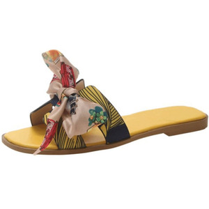 Summer Slip-on Sandals with Bow