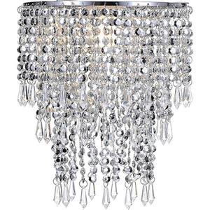 CGC LIZA Three Tier Large Chandelier Crystal and Chrome Ceiling Light Shade - Chrome by CGC Lighting