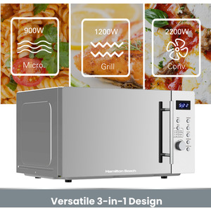 30L Combination Microwave with Grill - Silver by Hamilton Beach