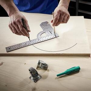 wolfcraft Universal Angle Tri Square - Grey / 30.3cm by wolfcraft