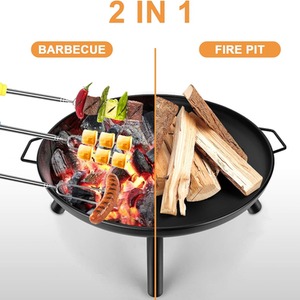 Outdoor Fire Pit Garden Patio Heater - Black