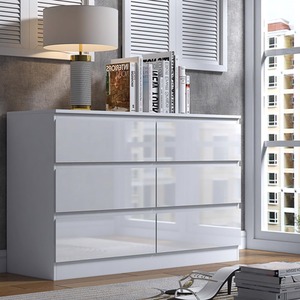 Gloss White Chest Of Drawers - White / 6 by FWStyle