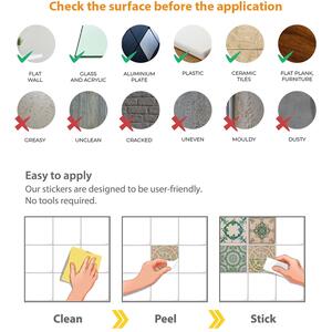 Walplus Wall Tiles Stickers by WALPLUS