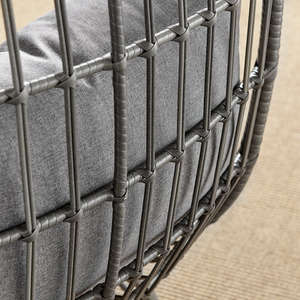 Garden Egg Chair - Grey by FurnitureboxUK