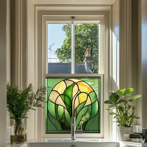 Diso Art Deco Stained Glass Privacy Window Film by Creative Printing Solutions