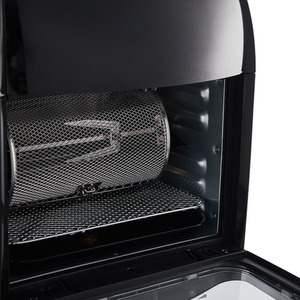 12L Air Fryer with Rotating Rotisserie Basket - Black / 42cm by Livingandhome