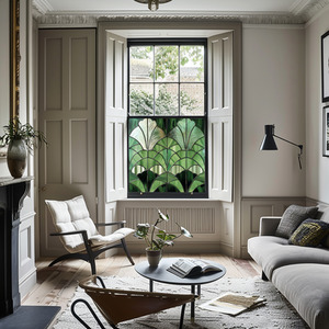 Badesi Art Deco Stained Glass Privacy Window Film by Creative Printing Solutions