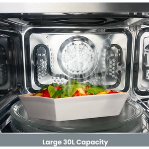 30L Combination Microwave with Grill - Silver by Hamilton Beach