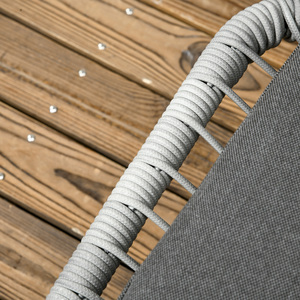 Outsunny 5pc Outdoor Wicker Rattan Garden Furniture Set Sofa, Coffee Table - Grey by Outsunny