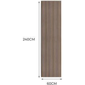 Acoustic Slat Wall Panel - Walnut / 2 by Monster Shop