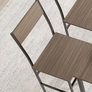 HOMCOM 4 Piece Dining Table and Chairs Set with 2 Chairs Bench by HOMCOM