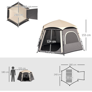 Outsunny Easy Setup Dome Camping Tent by Outsunny