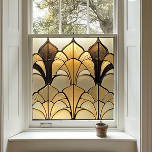 Alba Stained Glass Privacy Window Film by Creative Printing Solutions