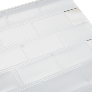 10Pcs Marble Effect Tile Stickers - White by Livingandhome