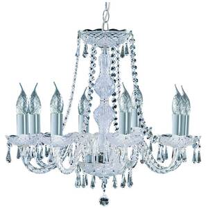Hale 8 Light Crystal Chandelier Chrome Finish, E14 - Chrome by NA