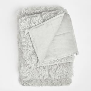 Soft Fluffy Weighted Blanket - Silver / 125 x 180cm, 6kg by Sienna