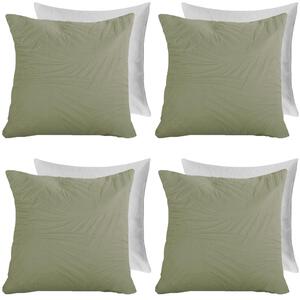 Pack Of Leaf Pinsonic Filled Cushions - Sage / 4 by OHS