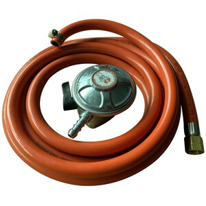 Teamson Home UK Propane Gas Regulator Standard Clip On Hose for Gas Fire Pits - Yellow by Teamson Home