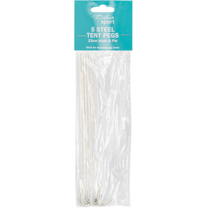Pack of 5 Hook Tent Pegs by Active Sport