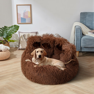 Cozy Bear Paw-Shaped Plush Dog Bed Cat Bed by Livingandhome