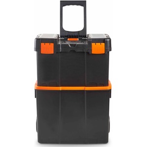 Large Toolbox with Wheels - Black by VonHaus
