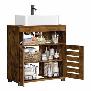 Rustic Under Sink Bathroom Storage Cabinet - Bronze by VASAGLE