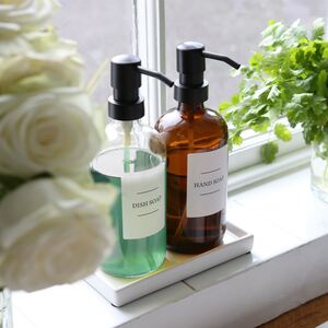 24pc Soap Dispenser Labels Set - Pack of 3 - White by Harbour Housewares