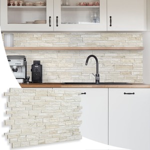 3D Wall Panels (96x48 cm) PVC Cladding Panel Stone Effect by NOVECRAFTO