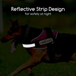 Dog Reflective Adjustable No-Pull Dog Vest Harness by Nobleza