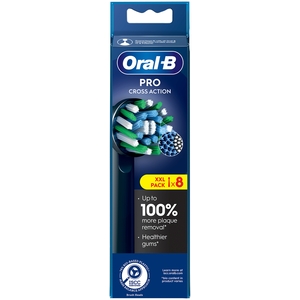 Oral-B Pro Cross Action Black Toothbrush Heads, 8 Counts - Black by Oral-B