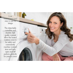 Electric Blanket Bed Fleece Heated Mattress Cover by Sweet Dreams